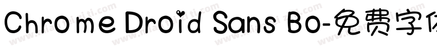 Chrome Droid Sans Bo字体转换
